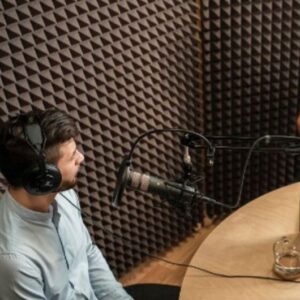 Our Podcast Room at HuHaHo is a soundproofed, effective room where meaningful conversations and creativity can be generated.