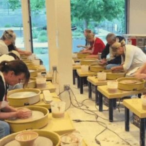 Pottery classes at HuHaHo encourage you to relax, get dirty, and mold clay into great pieces of art